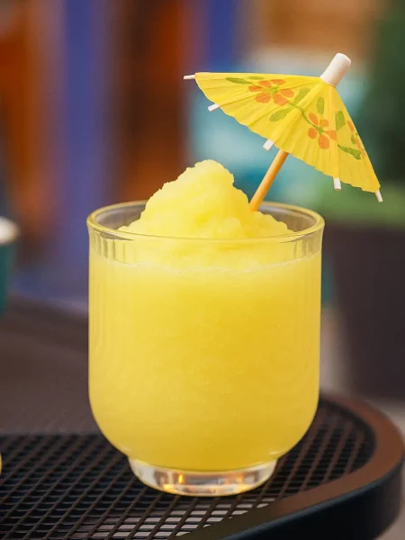 Frozen Slushy with Vibrant Umbrella